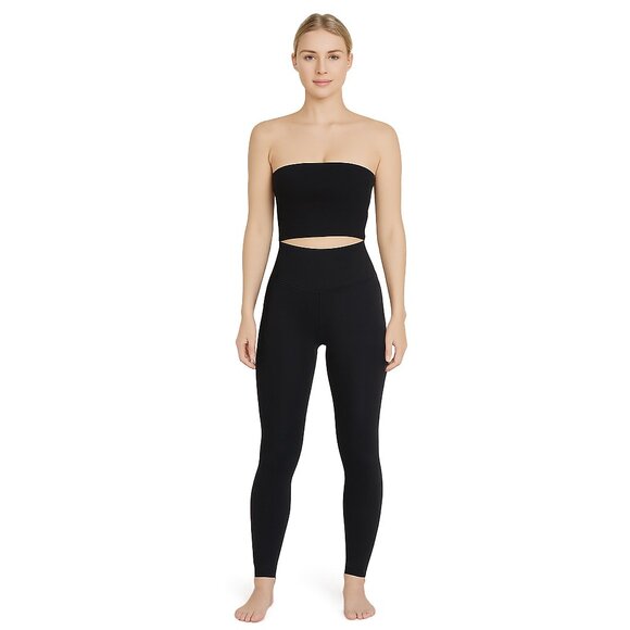 2/$30 Nike Yoga Dri-Fit Leggings High Waist Black XL #A0597 - Picture 1 of 9